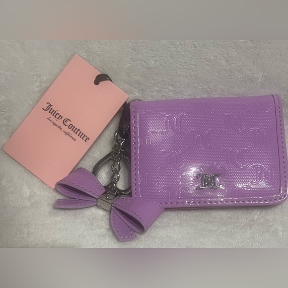 Violet Card Holder with Bow Charm - Picture 2 of 8